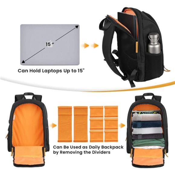 Camera Backpack Waterproof Camera Bag Large Capacity Camera Case Photography - Picture 3 of 7